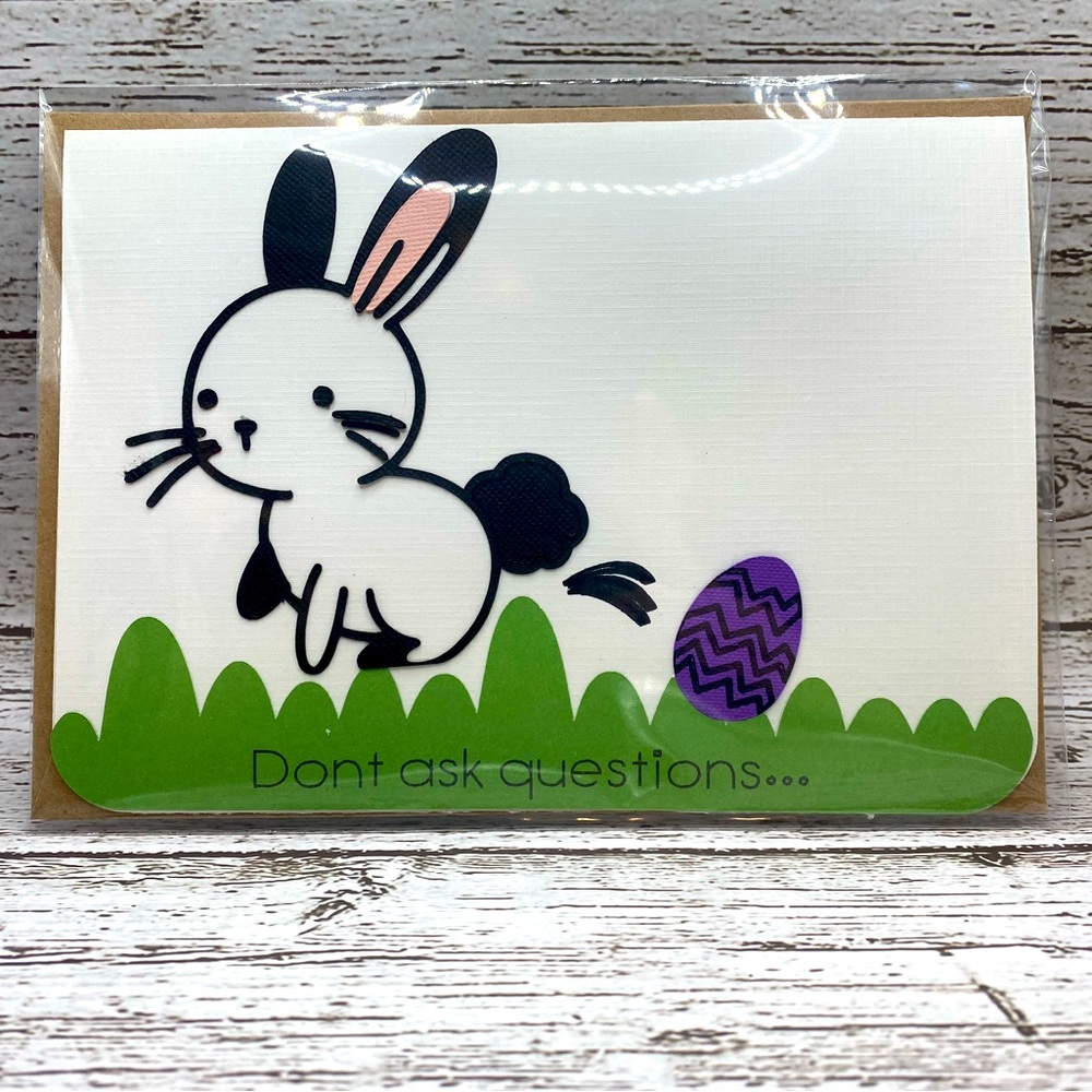 Happy Easter Bunny Popping and Egg Out Card